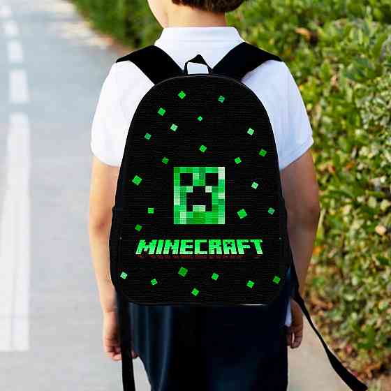 Рюкзак дитячий майнкрафт "Minecraft" 34х27см, міський ранець для хлопчика з принтом (00183) Київ