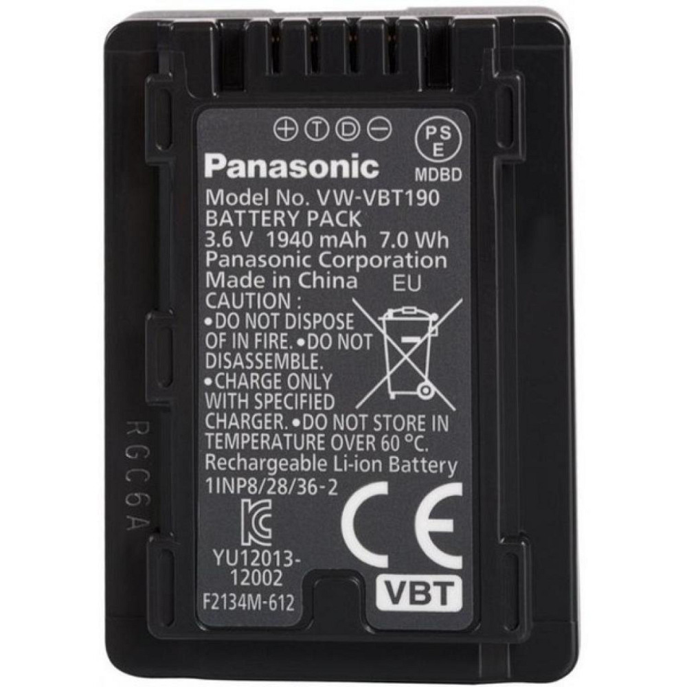 Акумулятор до фото/відео Panasonic VW-VBT190E-K Вінниця - фото 3