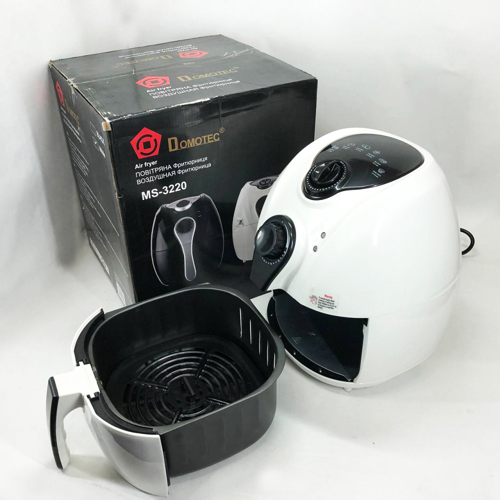 Картопля фрі без рослинної олії Domotec MS-3220 1300 W 4, 5 л, Аерогриль з механічним управлінням VB-50 Львів - фото 2