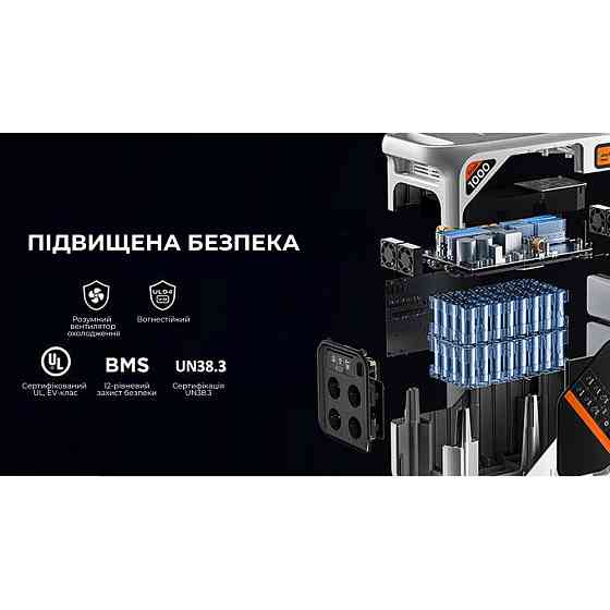 Зарядна станція Litheli B1000 (1800Вт 1069 Вт/год.) LiFePO4 + 2 Power Bank Вінниця