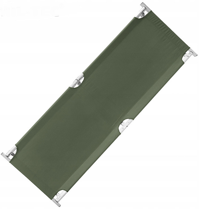 Складная Раскладушка алюминиевая 190х65 см с сумкой Mil-Tec (14402001) Olive Нововолынск - изображение 3