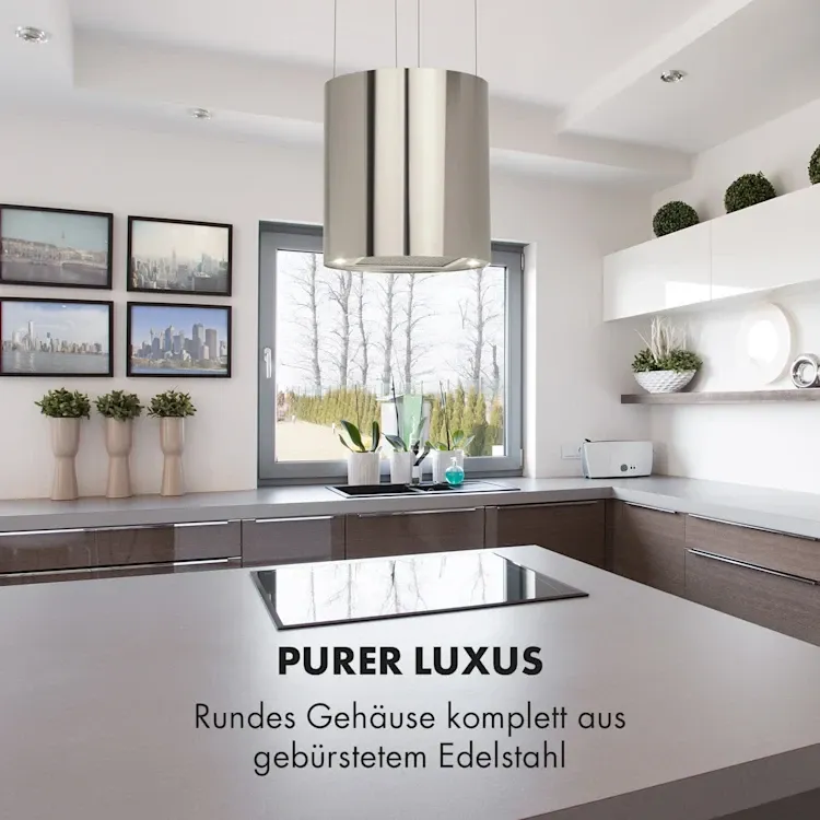 Вытяжка островная Klarstein Barett Island Extractor Hood с пультом из Германии Днепр - изображение 9