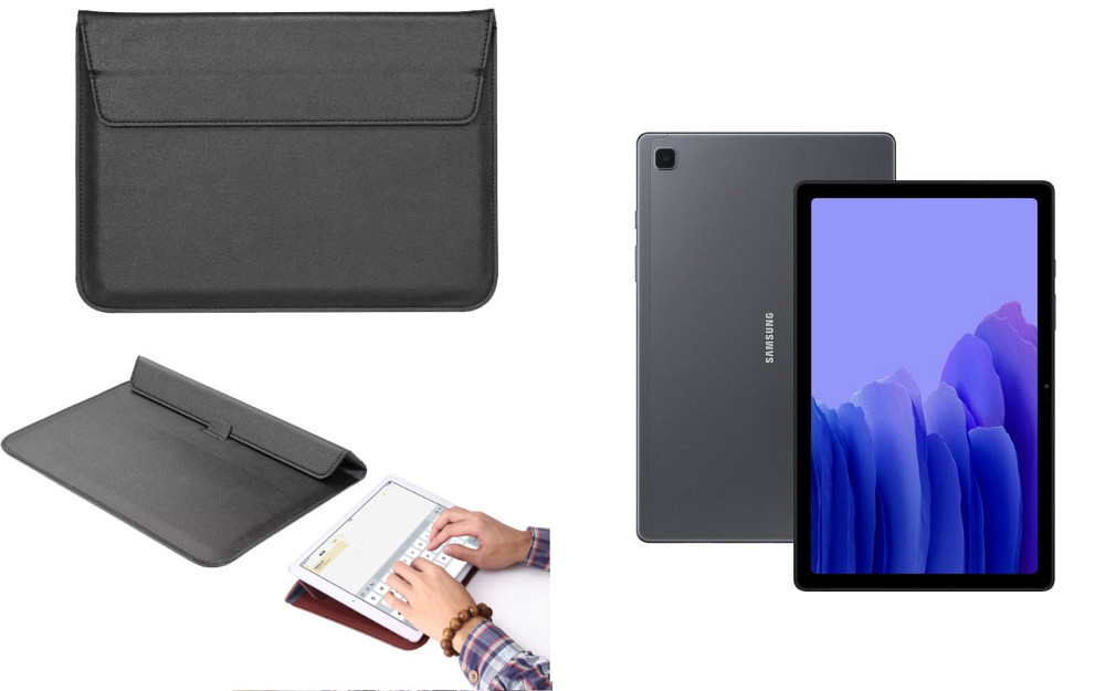 Чохол-конверт VitoCase для Samsung Galaxy Tab A7 10.4 2020 T505, з функцією підставки для планшета Чорний Київ - фото 1