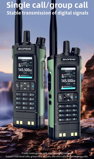 Рація Baofeng DM-32 10W DMR Walkie Talkie Чорний Вінниця - фото 10
