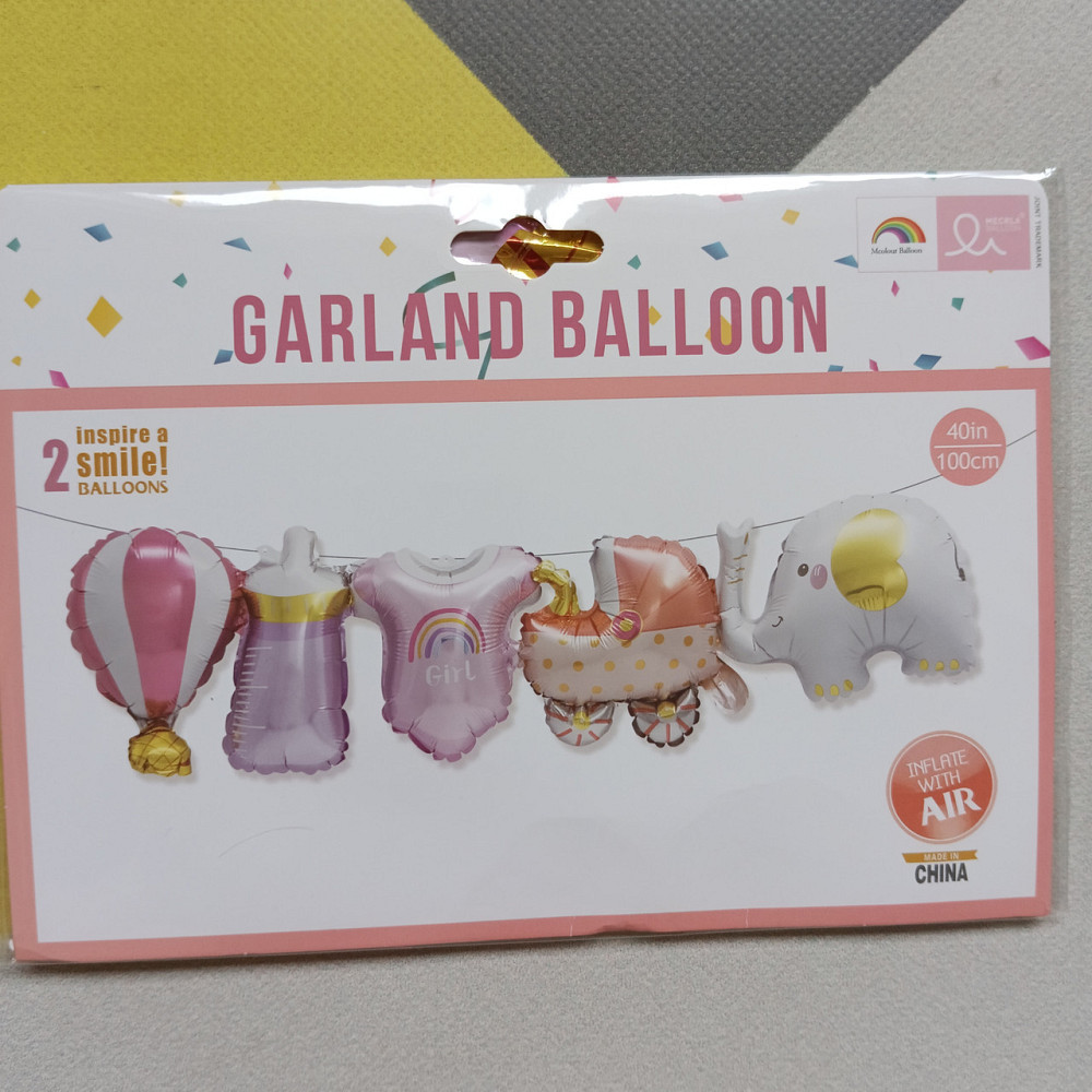 Фольгированные надувные воздушные фигурки гирлянда для девочки Киев - изображение 2