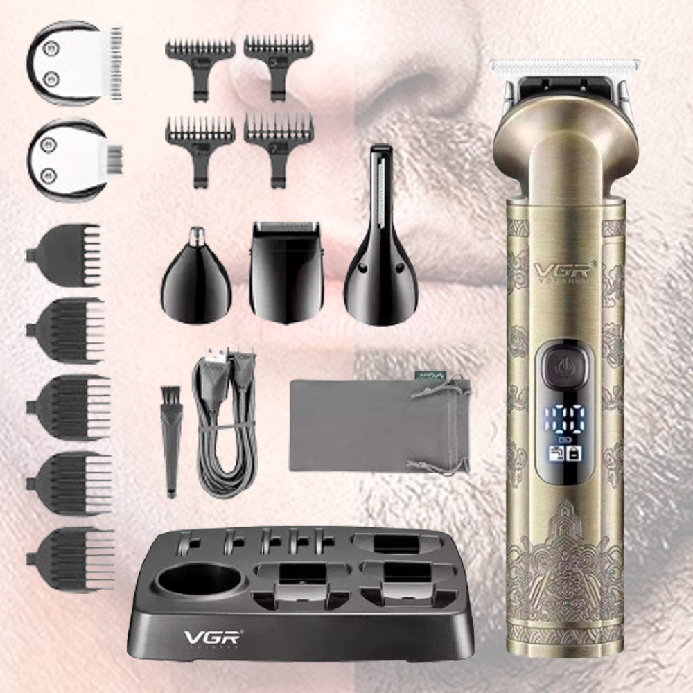 Беспроводная машинка для стрижки волос 6в1,VGR V 109 SBR Киев - изображение 1