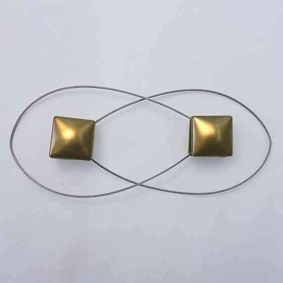 Магніти для штор і гардин Квадрат набір 2 шт Бронзовий (81-282) Київ