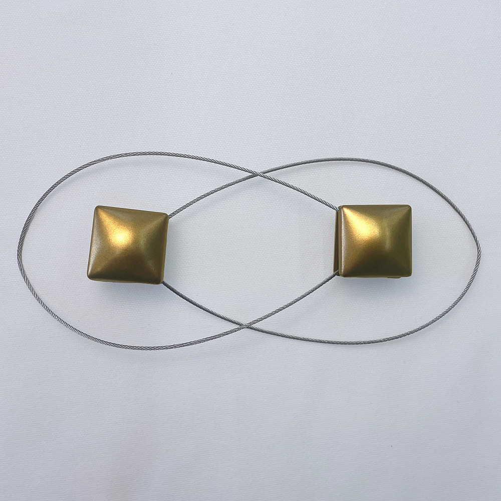 Магниты для штор и гардин Квадрат набор 2 шт Бронзовый (81-282) Киев - изображение 6