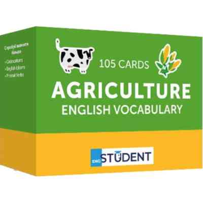 Обучающий набор English Student Карточки для изучения английского языка Agriculture English Vocabulary, украинский (591225964) Винница