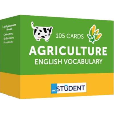 Обучающий набор English Student Карточки для изучения английского языка Agriculture English Vocabulary, украинский (591225964) Винница - изображение 1