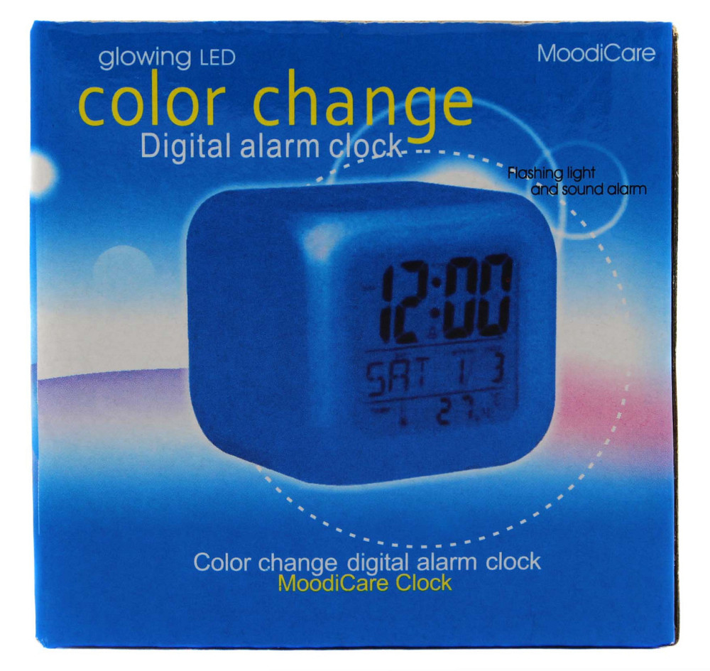 Годинники електронні CX-508 з температурою та підсвіткою Кубик 3*AAA 1246 Дніпро - фото 2