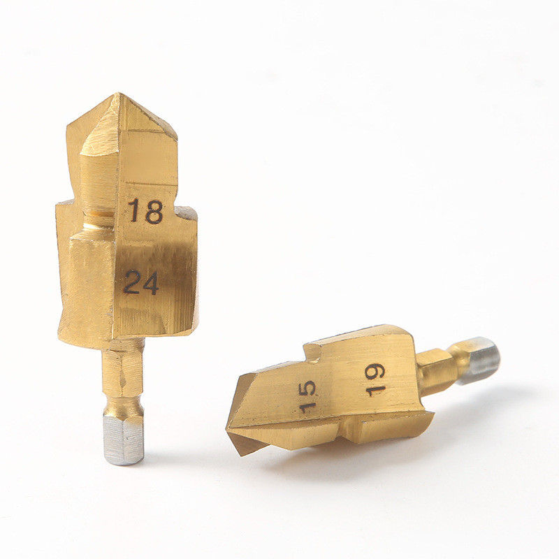 Титанове ступеневе сверло 18-24мм для PPR труб Київ - фото 4