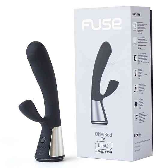 Интерактивный вибратор-кролик Ohmibod Fuse for Kiiroo Black Sex Aura Киев