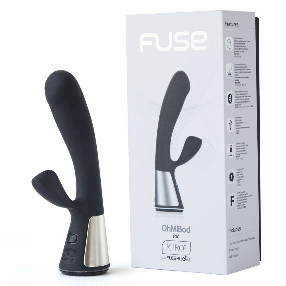 Интерактивный вибратор-кролик Ohmibod Fuse for Kiiroo Black Sex Aura Киев - изображение 3