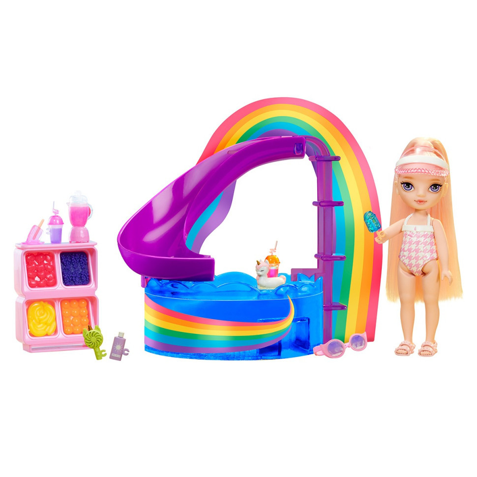 Дитячий ігровий набір із лялькою серії "Littles" - Щасливе свято в басейні Rainbow High 522249 Вінниця - фото 7