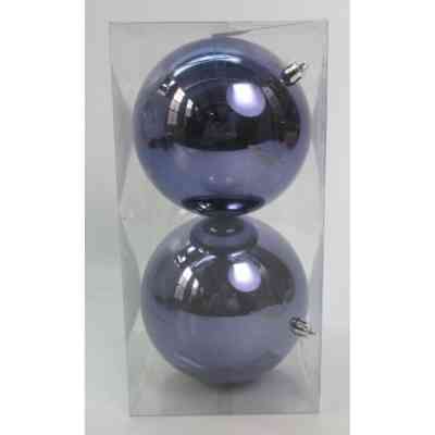 Елочная игрушка Novogod`ko 2 шт, графіт, глянець 12 см (974431) Винница