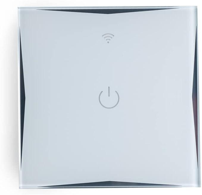 Розумний Wi-Fi вимикач світла Greenice Meamor HIT-KS-601-1, сенсорний скляний, Tuya Smart, Smart Life, Alexa, Google Assistant Київ - фото 1
