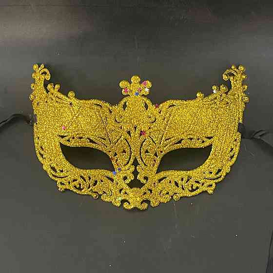Маска для карнавалу із м`якого пластику one size золотистий Київ