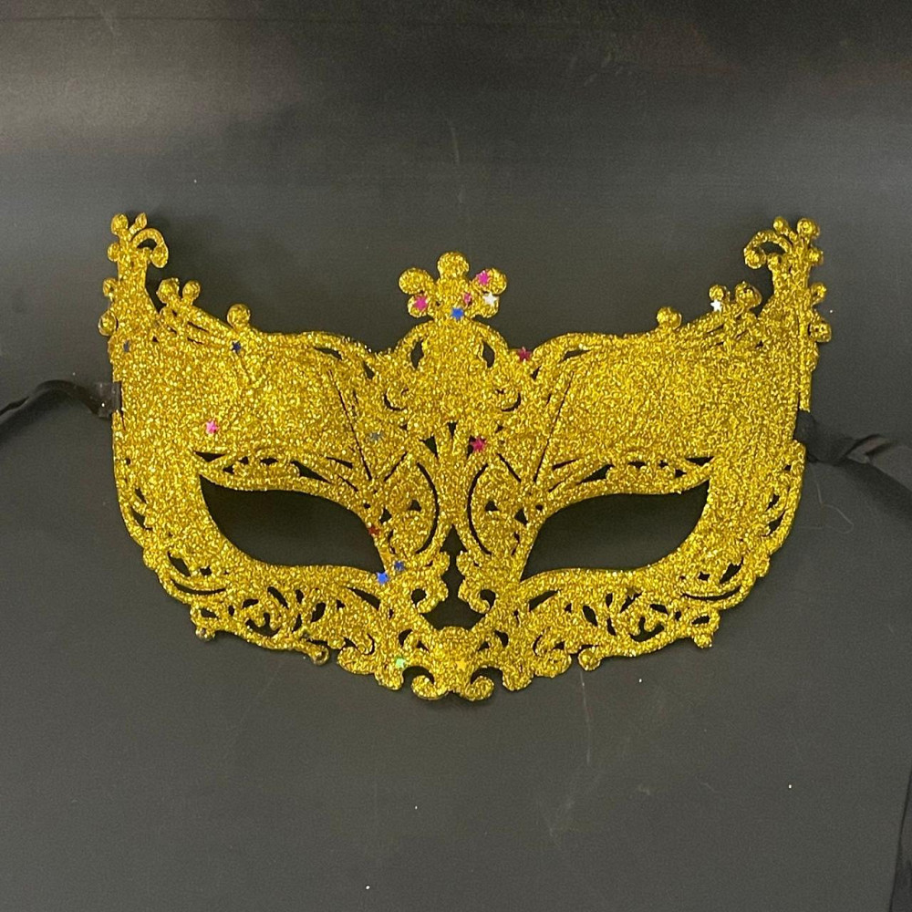Маска для карнавалу із м`якого пластику one size золотистий Київ - фото 2