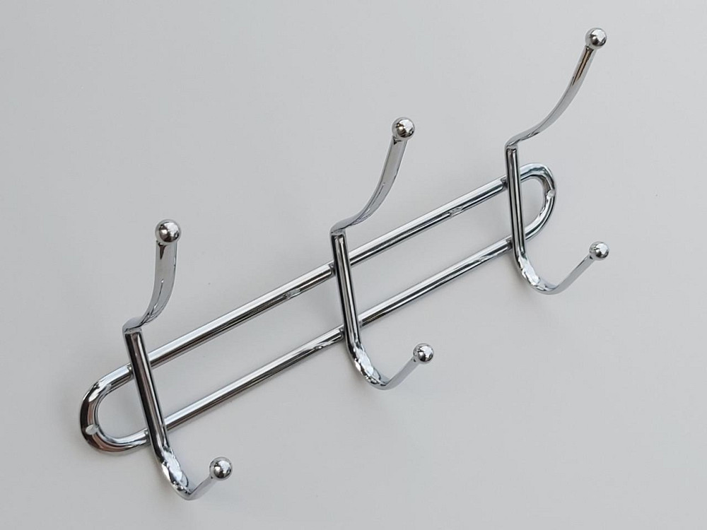 Вішалка настінна (хром) 3 крючки Харків - фото 2