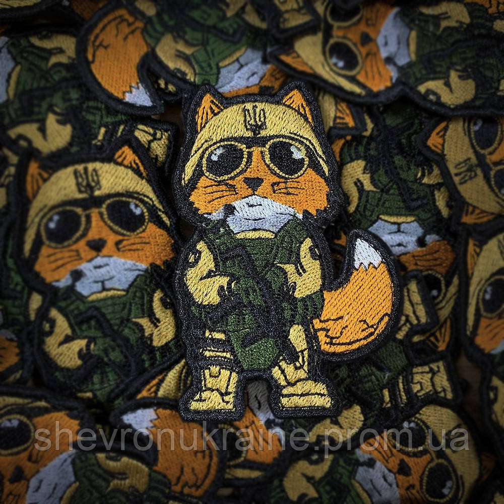 Шеврон Лисица (Форма контурная. На липучке) Размер 9x6см Киев - изображение 1