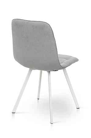 Стілець Софт, метал білий/ тканина світло сіра Київ