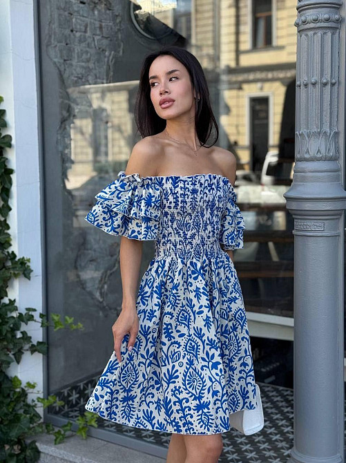 Жіноча легка принтована сукня з турецького батисту Одеса - фото 2