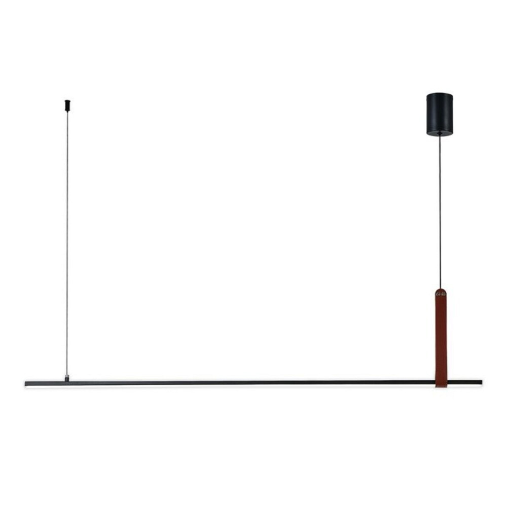 VALESO Підвісний світлодіодний світильник G 2810/1100 44W Чорний+Штучна шкіра Коломия - фото 10