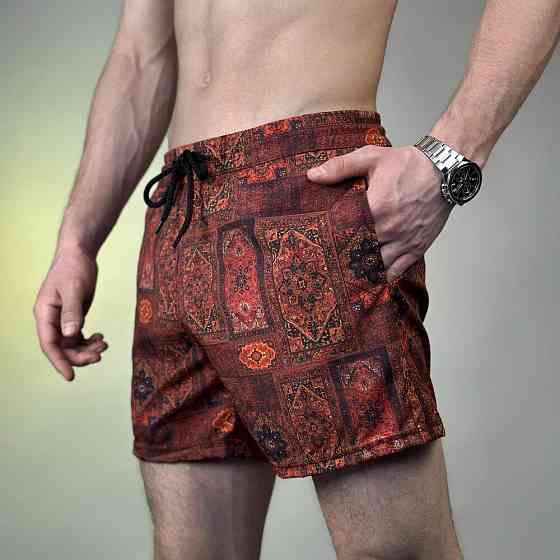 Принтовані чоловічі шорти для плавання Pobedov Pool day Kovrу Київ