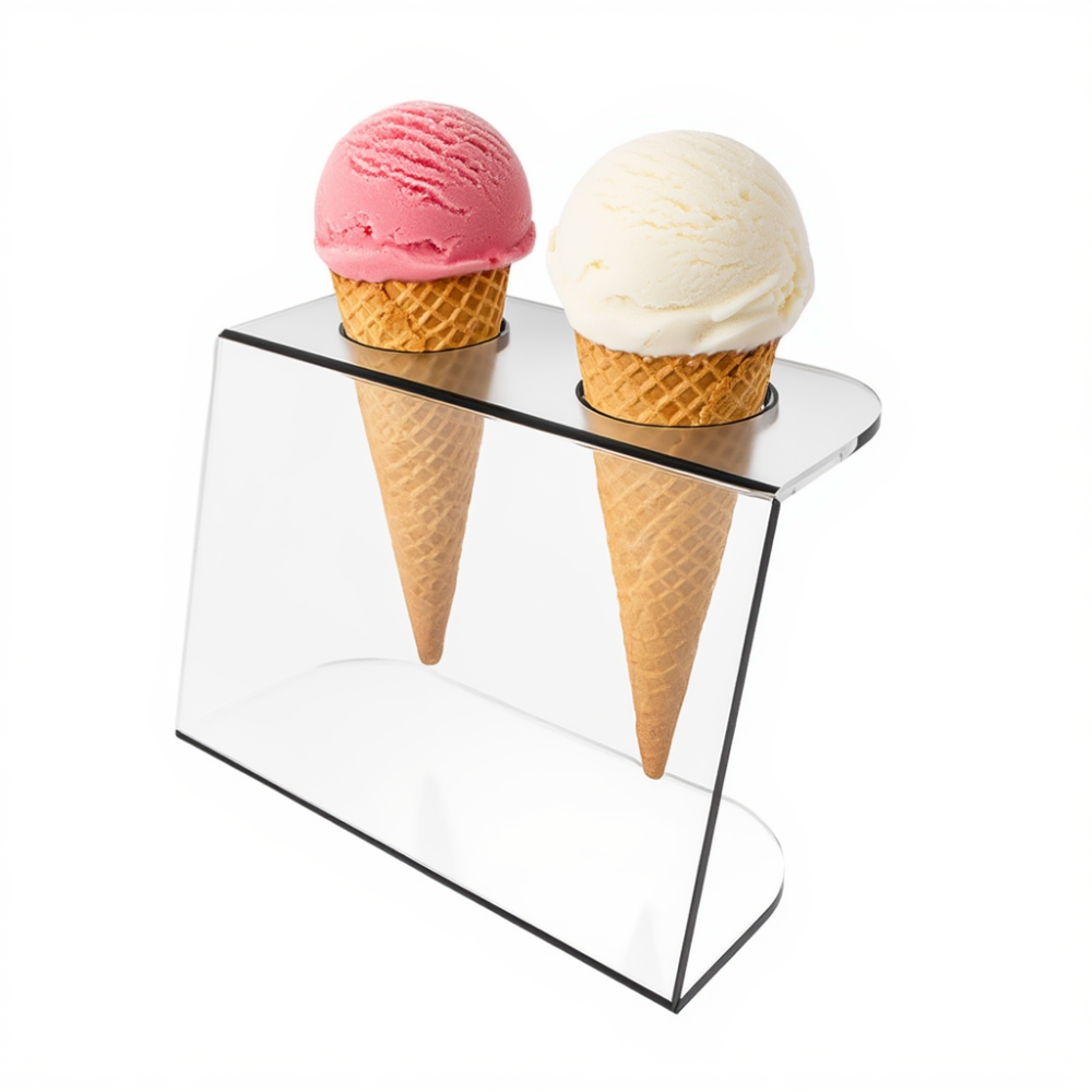 Подставка EKOSTAR для вафельного рожка на 2шт. Акрил 3 мм Киев - изображение 1