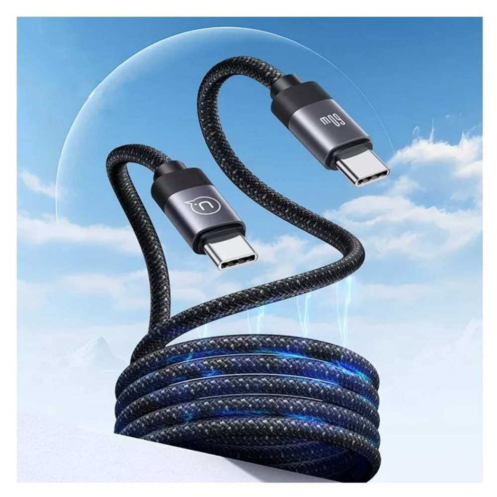 Кабель Usams US-SJ704 60W Magnetic Data Cable Type-C To Type-C-Rui Series 1m tarnish (SJ704USB01) Київ - фото 2