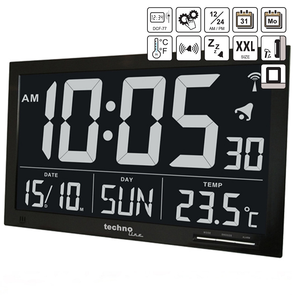 Часы настенные Technoline WS8007 Black (WS8007) Винница - изображение 4