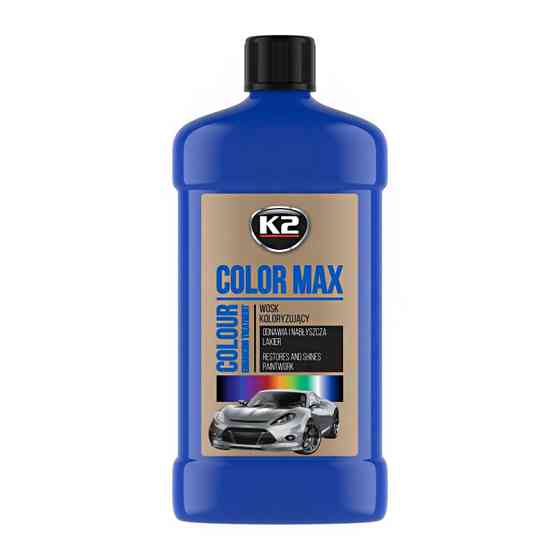 Полироль для кузова K2 Color Max восковой синий 500мл Львов