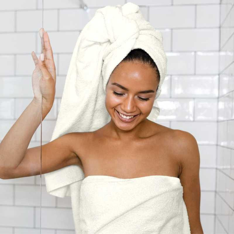 Полотенце Махровое Банное (100% Хлопок) Lovely Svi в подарочном пакете размер: 70 x 140 см Бежевый Киев - изображение 2