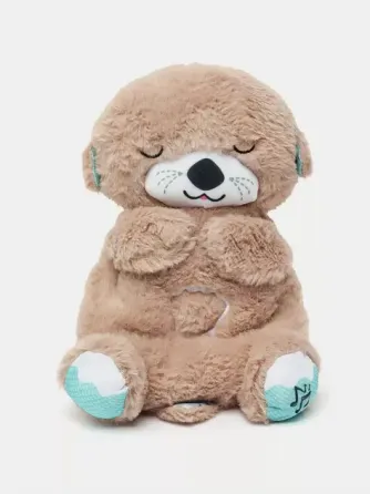 Intex бежевый Дыхающая плюшевая игрушка выдра со светом и звуком Коломия