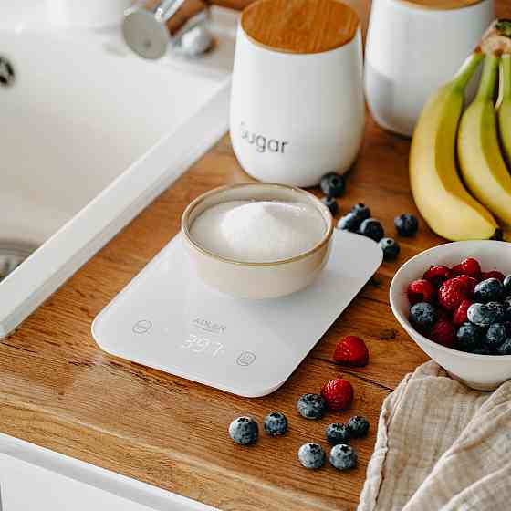 Ваги кухонні Adler AD 3181 white електронні/ 10кг/ г; кг, фунт/ 2хААА/ автовимкнення/ скло Винница