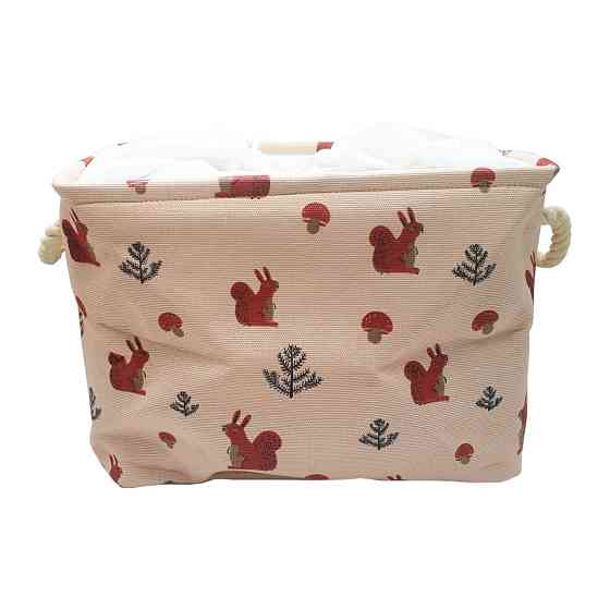 Корзина из хлопка Bambi CLR619 корзинки 35-25-26см Белка Винница