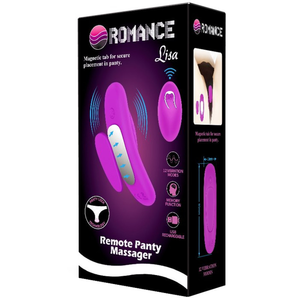 Вибратор в трусики BAILE Romance Lisa, фиолетовый, 9.5 х 3 см Sex Aura Киев - изображение 9