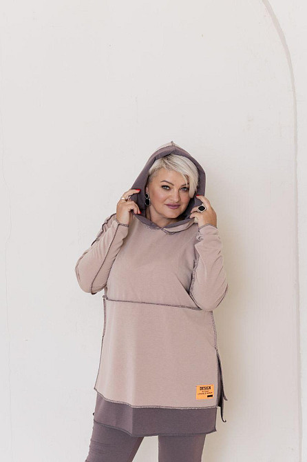 Женский прогулочный костюм двунитка Шоколад, 48/52 Одесса - изображение 10