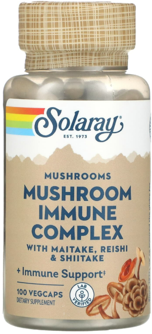 Грибной комплекс для иммунитета Solaray Fermented Mushroom Immune Complex 100 капс Киев - изображение 1