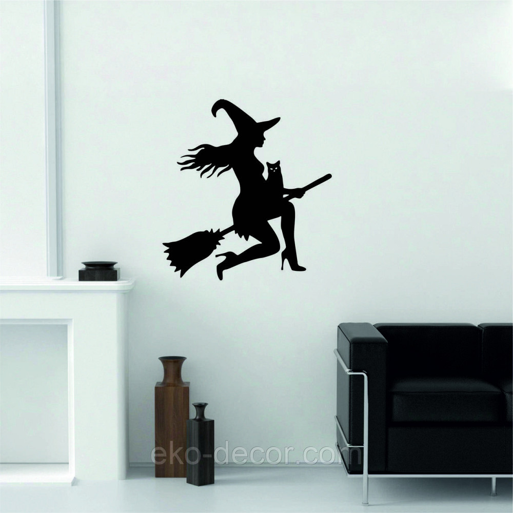 Декоративное настенное Панно «Ведьма», Декор на стену 90*84 см, Черный Киев - изображение 4