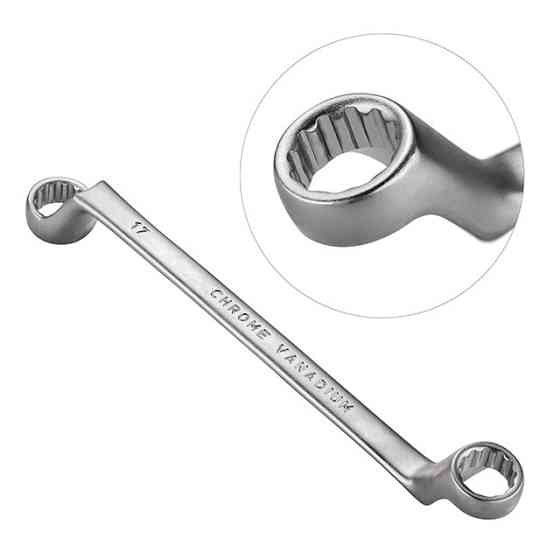 Набор ключей накидных, 6 шт, 6-17 мм, Cr-V INTERTOOL HT-1101 Киев