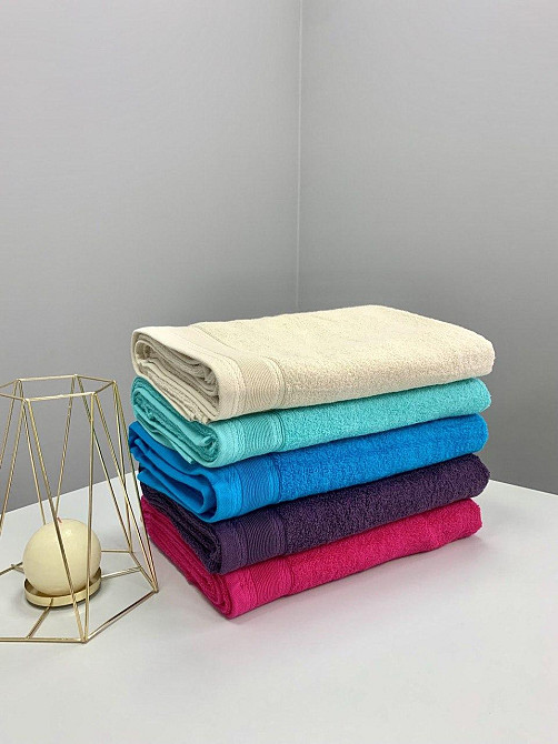 Полотенце махровое с Ideal Textile бордюром однотонное плотность 360 г/м2 100х150 см (56860720) Черновцы - изображение 1