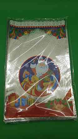 Упаковка новогодняя для конфет и подарков (25*40) №25 Новый Дед Мороз в санях (100 шт) Харьков