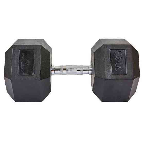 Гантель 30 кг цільна шестигранна гексагональна Zelart Київ