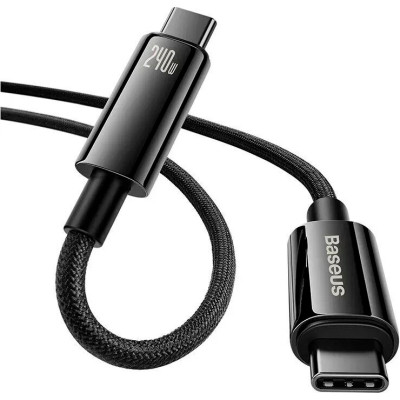 Дата кабель USB-C to USB-C 1.0m 240W Black Baseus (CAWJ040001) Вінниця - фото 8