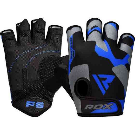 Рукавички для фітнесу RDX F6 Sumblimation Blue L Каменское