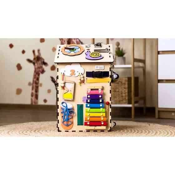 Розвиваюча іграшка Бізікуб "Будинок" TG200333 натуральний, 55х30 см Вінниця