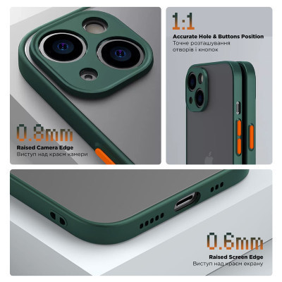 Чехол для мобильного телефона Armorstandart Frosted Matte Tecno Spark 20 Pro (KJ6) Dark Green (ARM74396) Винница - изображение 3