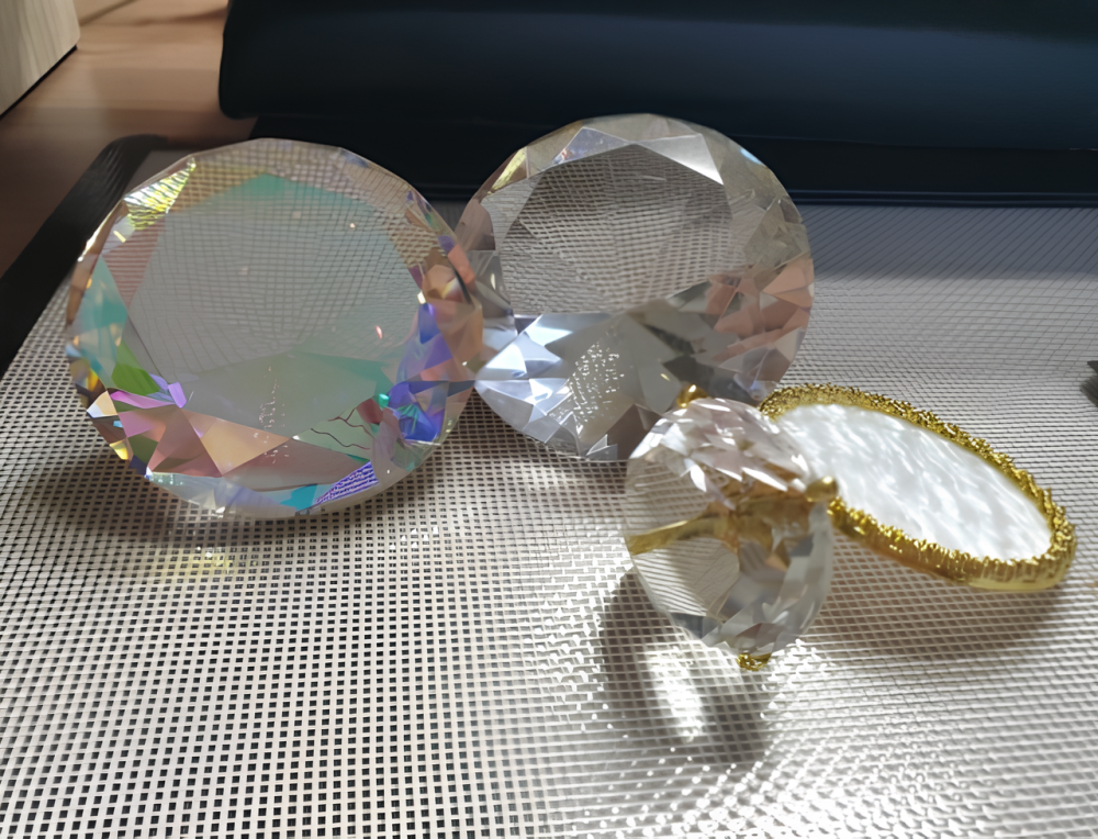 Декоративний діамант RESTEQ 60 мм, Діамант із оптичного скла к9, Діамант із кришталевого скла K9, K9 Crystal Київ - фото 7